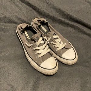 Grey converse slip on